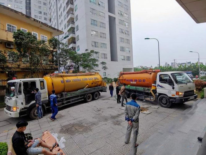 Hút bể phốt tại Văn Giang