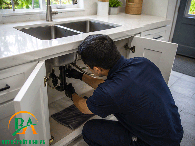 Thông tắc chậu rửa bát tại Hai Bà Trưng cho nhà hàng, quán ăn và bếp công nghiệp – Bình An
